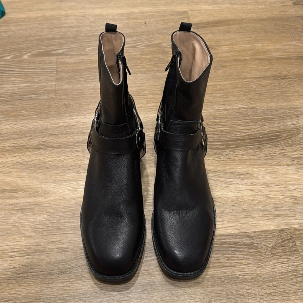 Leather Moto Boots - Picture 4 of 8